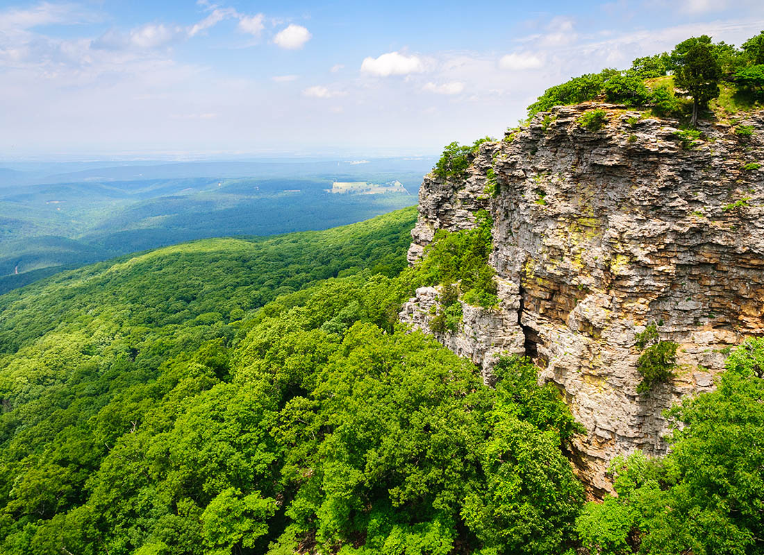 Blog - Aerial view of Mount Magazine State Park